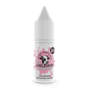 Strawberry Milkshake Deluxe By The Lancashire Creamery 10ml Nic Salt