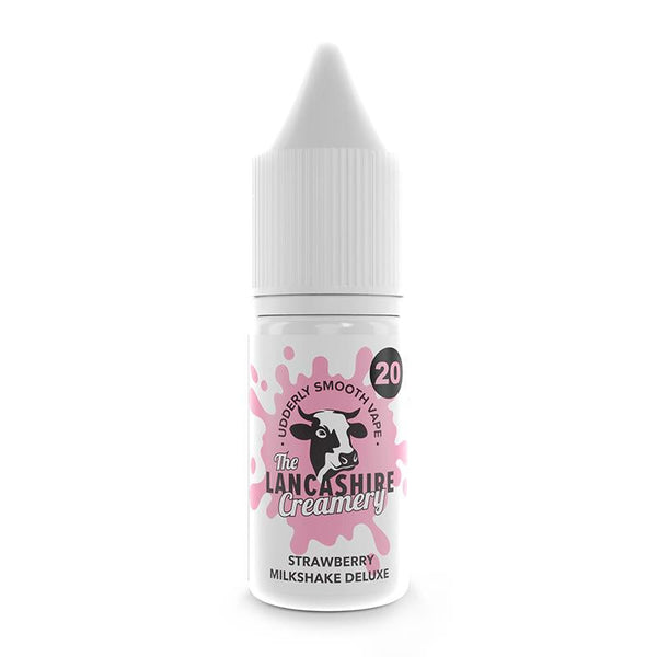 Strawberry Milkshake Deluxe By The Lancashire Creamery 10ml Nic Salt Lancashire Creamery