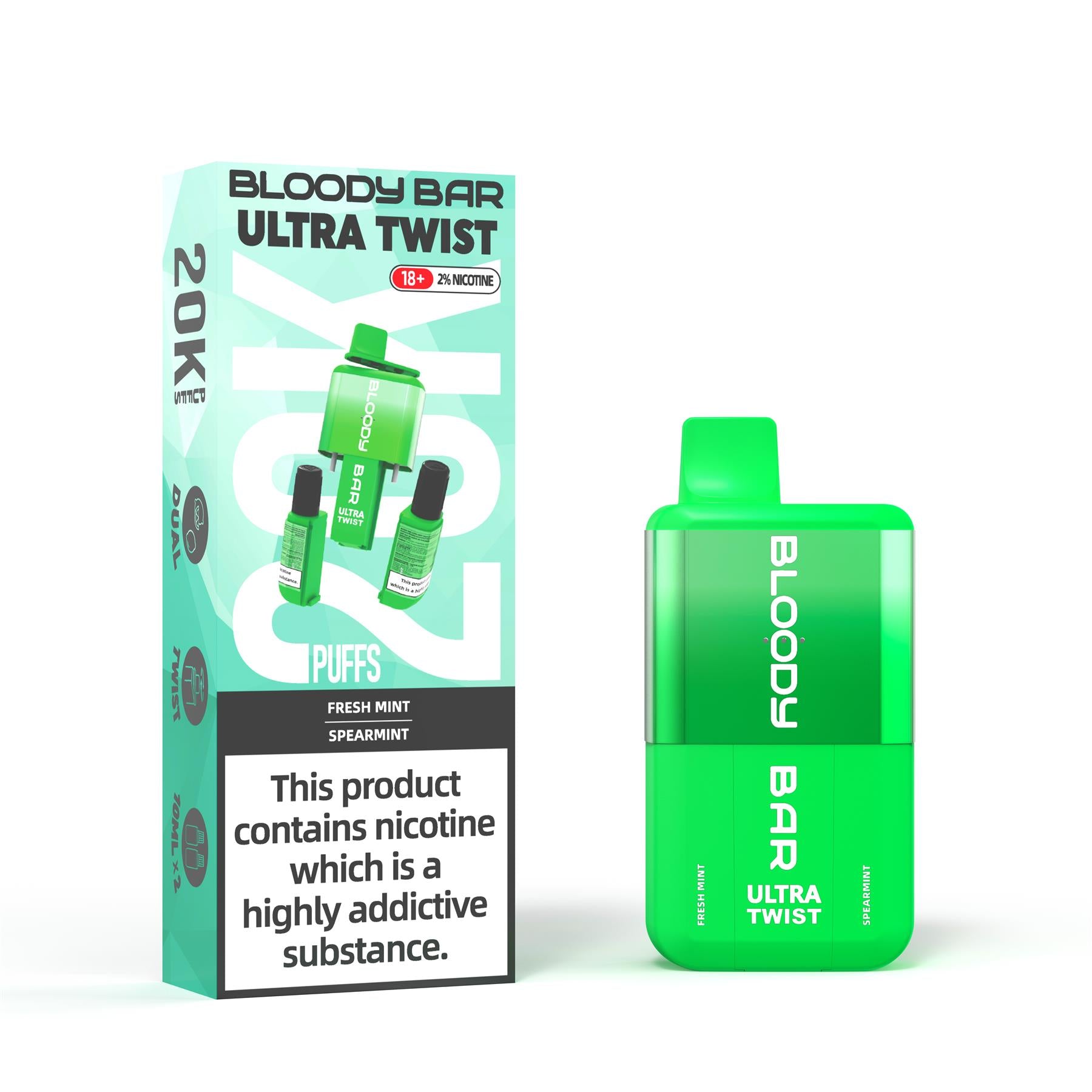 20k Puff Ultra Twist Disposable Vape Kit by Bloody Bar