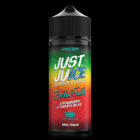 Strawberry And Caruba By Just Juice Exotic 100ml Shortfill Just Juice