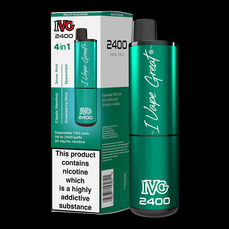 I VG 2400 Puff Multi Flavour Disposable Vape 20mg