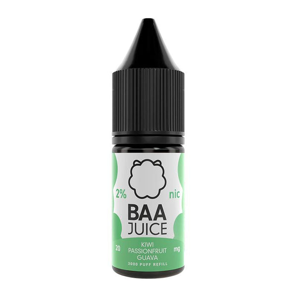 Kiwi Passionfruit Guava By Baa Juice 10ml Nic Salt Baa Salts