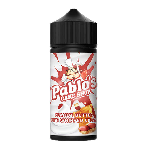 Peanut Butter with Whipped Cream By Pablo's Cake Shop 100ml Shortfill Pablos Cake Shop
