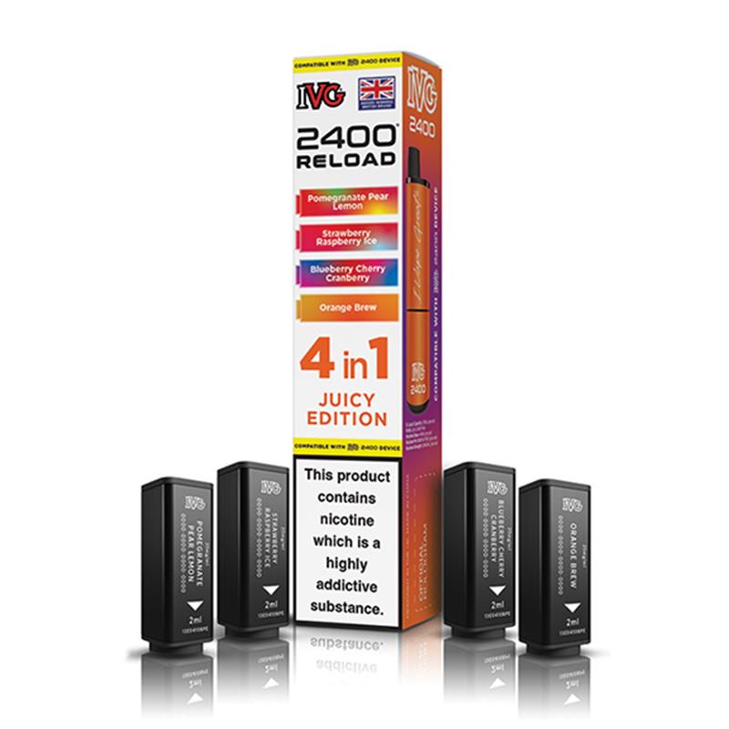 I VG 2400 Reload 4 in 1 Prefilled Replacement Pods