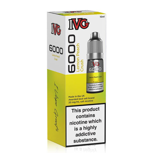 Lemon Peach Crush By I VG 6000 10ml Salts
