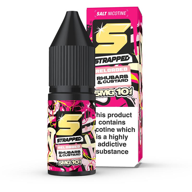 Rhubarb and Custard By Strapped Reloaded Salts 10ml