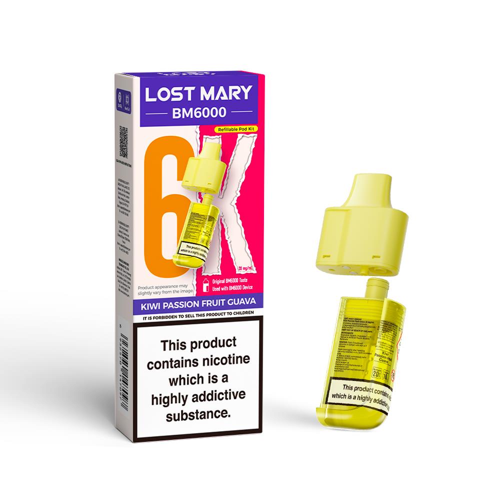 BM6000 Prefilled Replacement Pod By Lost Mary