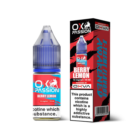 Berry Lemon 10ml Nic Salt By Ox Passion Ox Passion