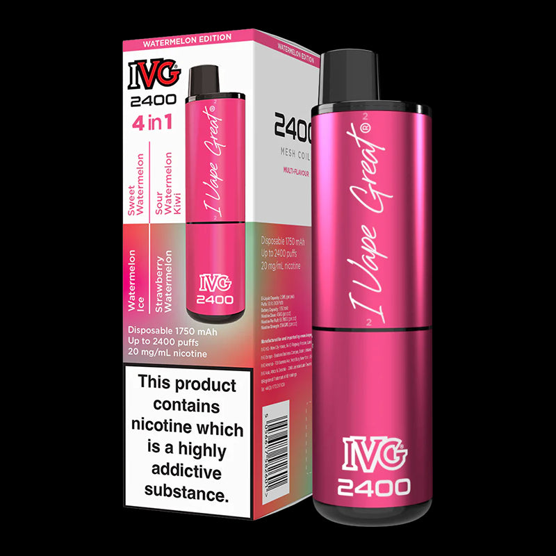 I VG 2400 Puff Multi Flavour Disposable Vape 20mg