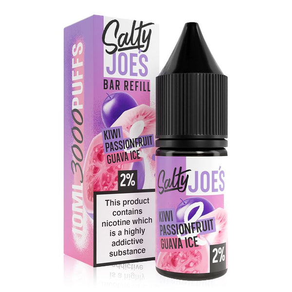 Kiwi Passionfruit Guava Ice By Salty Joes Bar Refill 10ml Nic salt