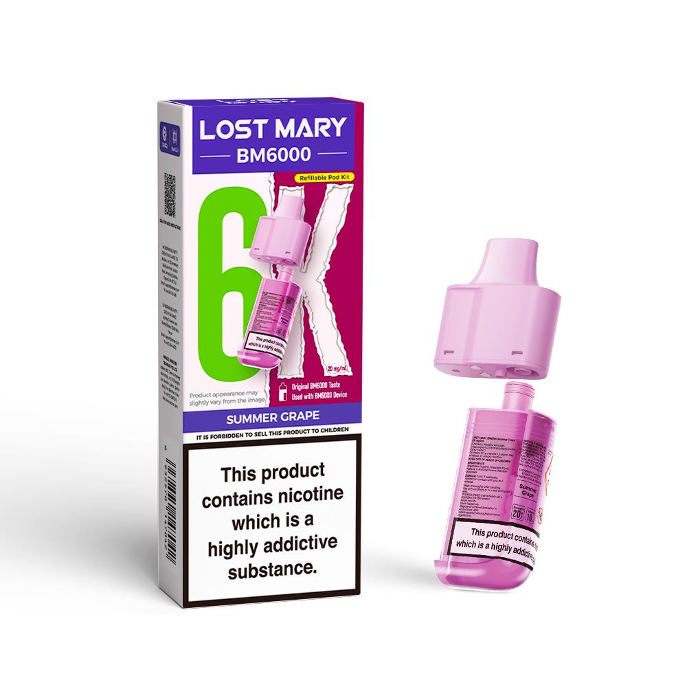 BM6000 Prefilled Replacement Pod By Lost Mary