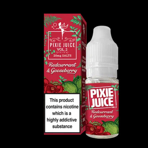 Redcurrant and Gooseberry 10ml Nic Salt By Pixie Juice Vol 2 Pixie Juice Volume 2
