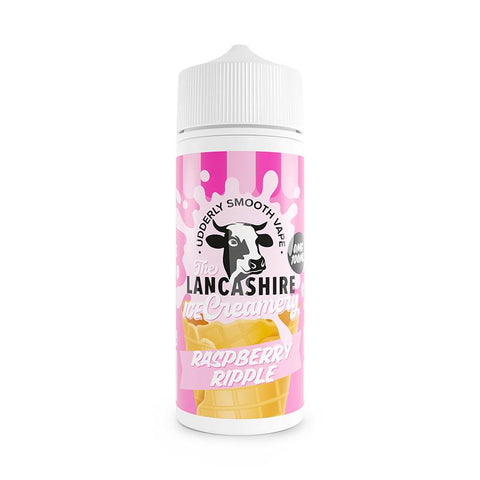 Raspberry Ripple By The Lancashire Ice Creamery 100ml Shortfill Lancashire Creamery