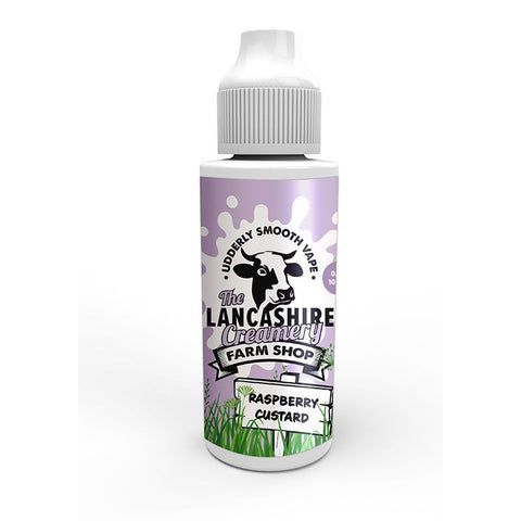 Raspberry Custard By The Lancashire Creamery Farm Shop 100ml Shortfill Lancashire Creamery