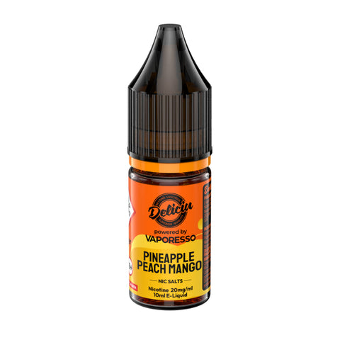 Pineapple Peach Mango Nicotine Salt 10ml By Deliciu V2 Deliciu