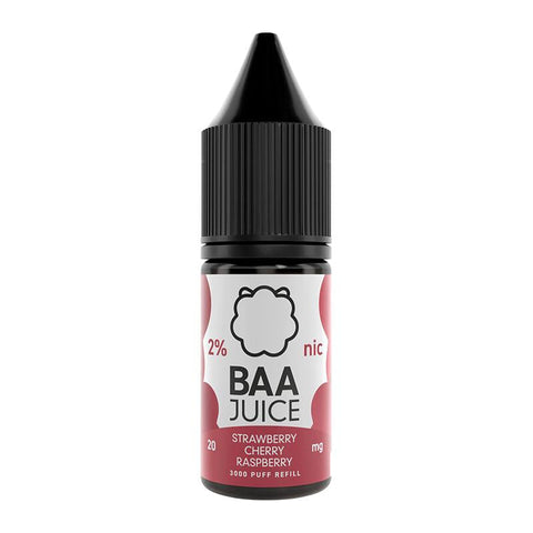 Strawberry Cherry Raspberry By Baa Juice 10ml Nic Salt Baa Salts