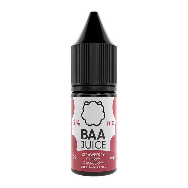 Strawberry Cherry Raspberry By Baa Juice 10ml Nic Salt Baa Salts