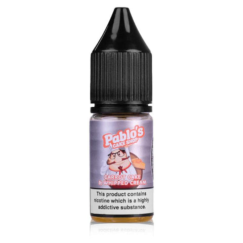 Carrot Cake and Whipped Cream By Pablo's Cake Shop Salt 10ml Pablos Cake Shop