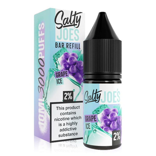 Grape Ice By Salty Joes Bar Refill 10ml Nic salt (OOD)