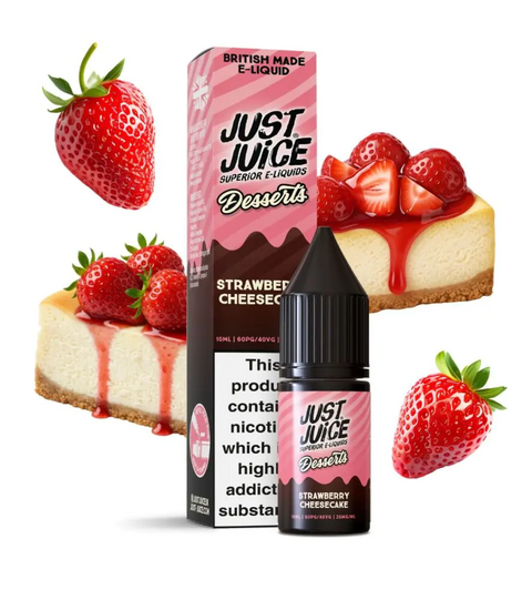 Strawberry Cheesecake By Just Juice Desserts 10ml Nic Salt Just Juice