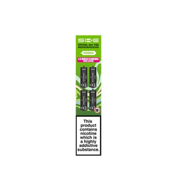 SKE Crystal 4 in 1 Replacement Pods Multi Flavour 4 Pack