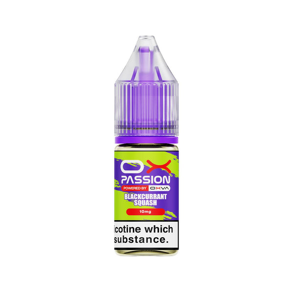 Blackcurrant Squash 10ml Nic Salt By Ox Passion