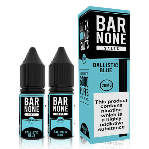 Ballistic Blue By Bar None 10ml Nic Salts Twin Pack Bar None