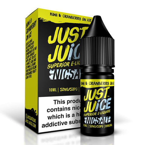 Kiwi And Cranberry On Ice By Just Juice Salt 10ml Just Juice