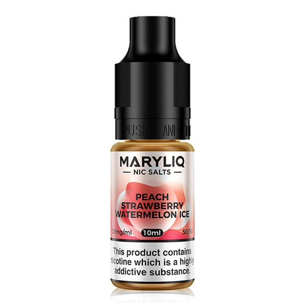 Peach Strawberry Watermelon Ice By Maryliq Nic salt 10ml