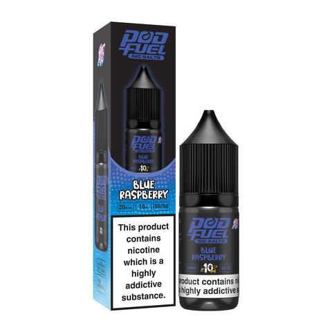 Blue Raspberry 10ml Nic Salts By Pod Fuel (Out Of Date) Pod Fuel