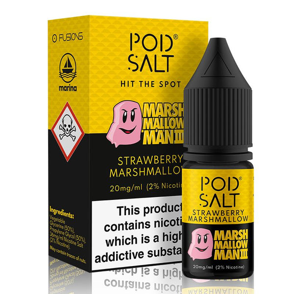 Strawberry Marshmallow By Pod Salt and Marshmallow Man 3 10ml