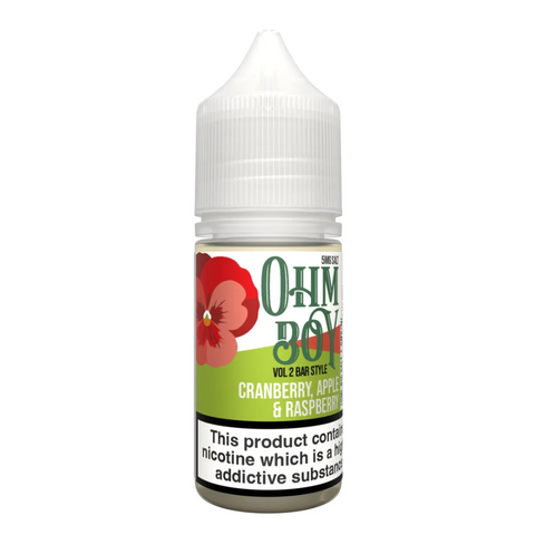 Cranberry Apple Raspberry By Ohm Boy V2 Bar Style 10ml Ohm Boy