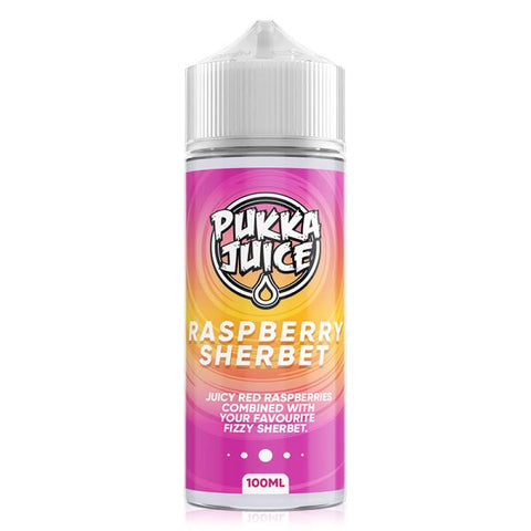 Raspberry Sherbet Shortfill By Pukka Juice 100ml Pukka Juice