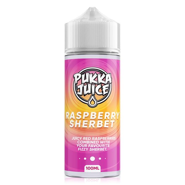 Raspberry Sherbet Shortfill By Pukka Juice 100ml