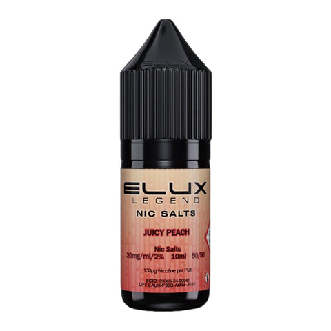 Juicy Peach By Elux Legend 10ml Salts Elux