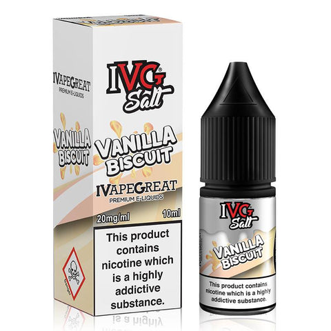 Vanilla Biscuit By I VG Salt 10ml I VG