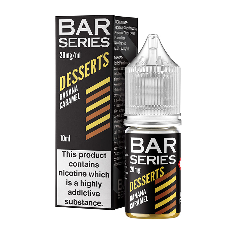 Banana Caramel By Bar Series Salt 10ml Bar Series