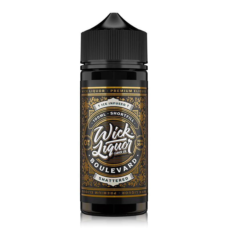 Boulevard Shattered  By Wick Liquor 0mg Shortfill
