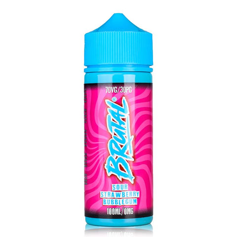 Sour Strawberry Bubblegum By Brutal 100ml Shortfill Brutal