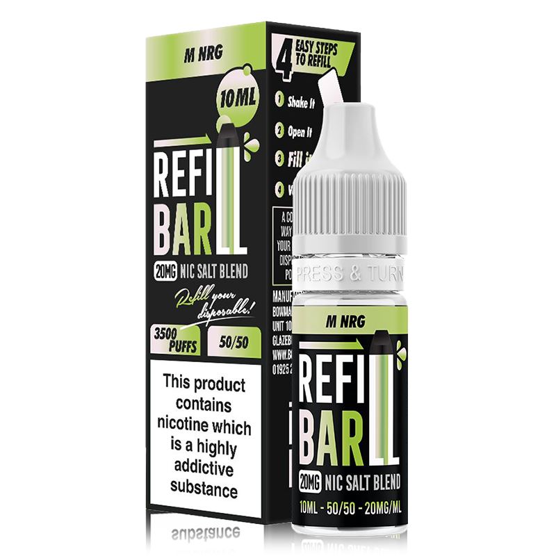 M NRG By Refill Bar Salt 10ml