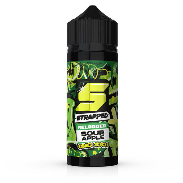 Sour Apple By Strapped Reloaded 100ml Shortfill