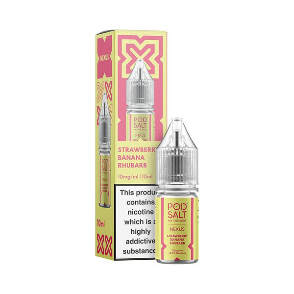Strawberry Banana Rhubarb By Nexus Pod Salt 10ml
