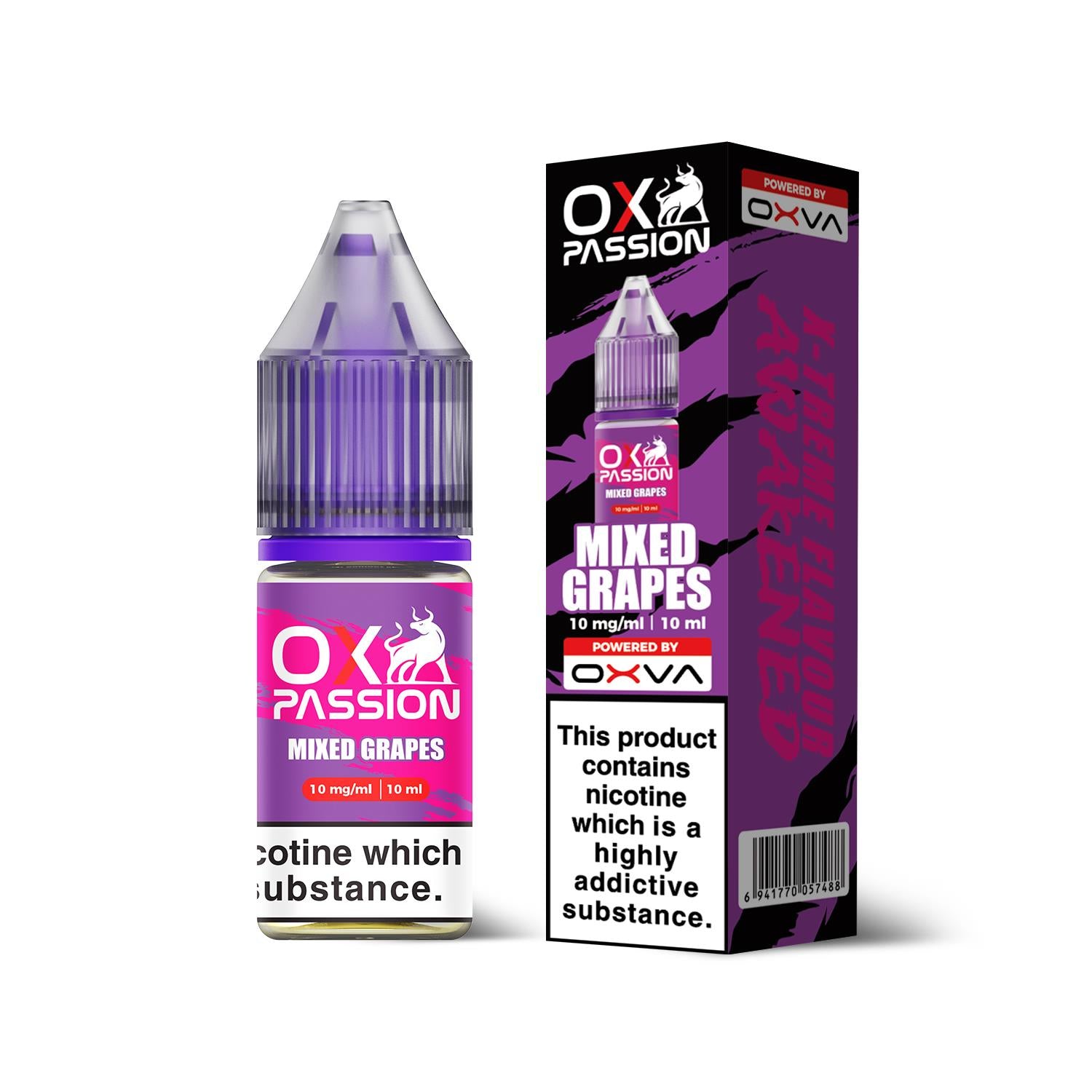 Mixed Grapes 10ml Nic Salt By Ox Passion