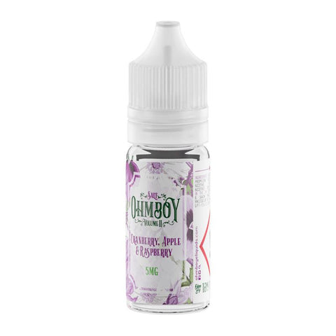 Cranberry, Apple Raspberry By Ohm Boy V2 10ml Nic Salt Ohm Boy