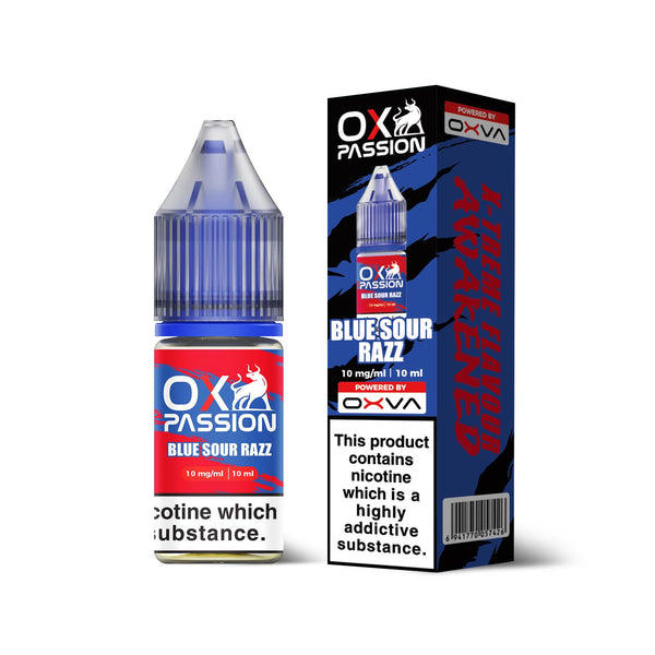 Blue Sour Razz 10ml Nic Salt By Ox Passion