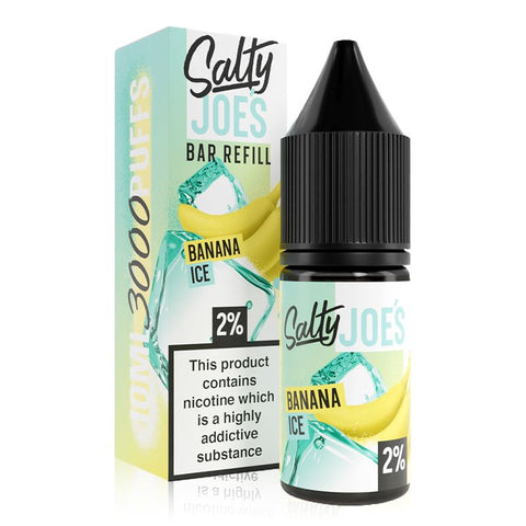 Banana Ice By Salty Joes Bar Refill 10ml Nic salt (OOD) Salty Joes