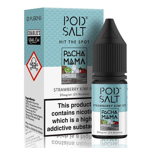 Strawberry Kiwi Ice By Pod Salt and Pacha Mama 10ml Pod Salt