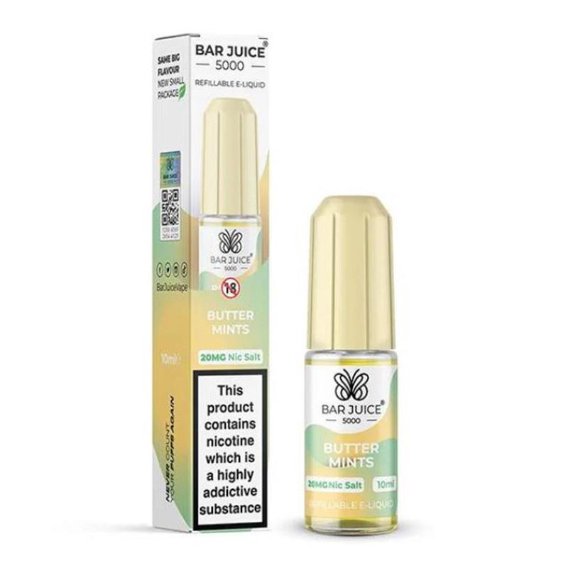 Butter Mints 10ml Nic Salt By Bar Juice 5000