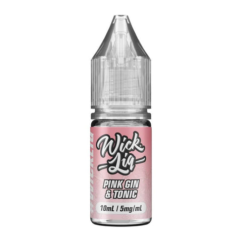 Pink Gin and Tonic By Wick Liq 10ml Nic Salt Wick Liquor