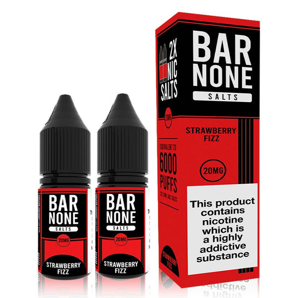 Strawberry Fizz By Bar None 10ml Nic Salts Twin Pack